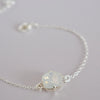 Bracelet OPALE | Cristal nacre argenté