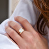 Bague CÉLESTINE | Cristal nacre