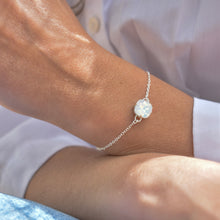  Bracelet OPALE | Cristal nacre argenté
