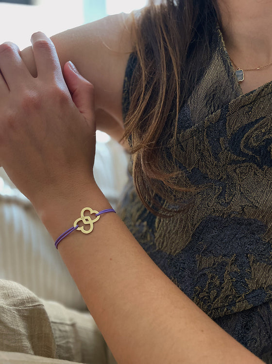 Bracelet HÉRACLÈS lilas doré
