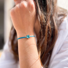  Bracelet VESPER | Cristal bleu océan