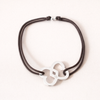 Bracelet Héraclès Marron argenté