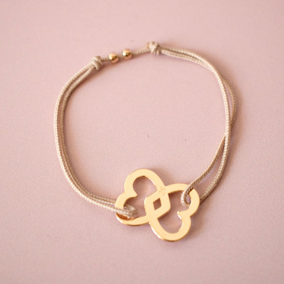 Bracelet HÉRACLÈS beige doré
