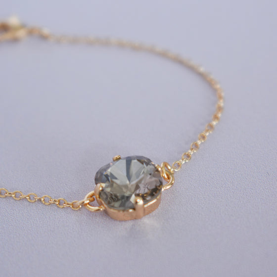 Bracelet OPALE | Cristal gris fumé