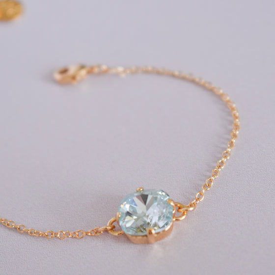 Bracelet OPALE | Cristal bleu azur