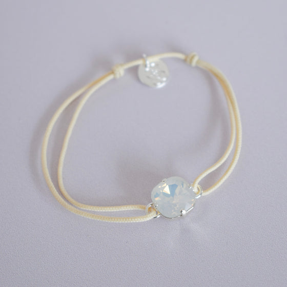 Bracelet VESPER | Cristal nacre argenté