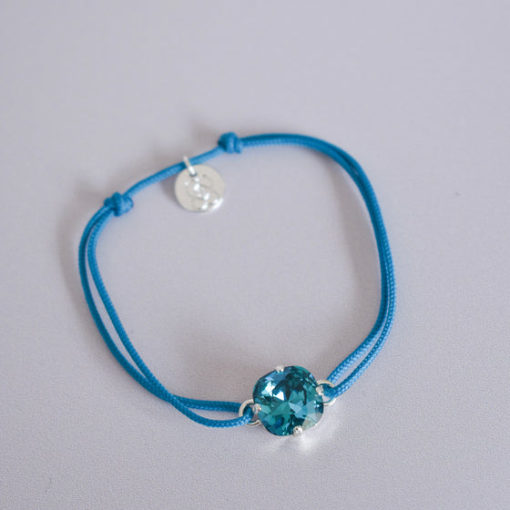 Bracelet VESPER | Cristal bleu océan