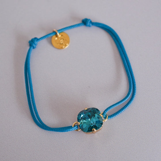 Bracelet VESPER | Cristal bleu océan