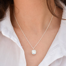  Collier ISIDORE | Cristal nacre argenté