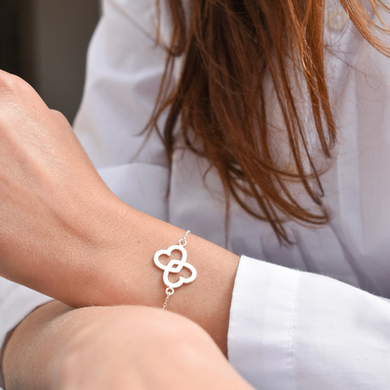 Bracelet ÉROS argenté