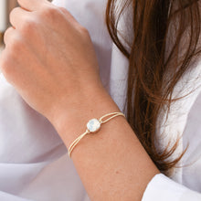  Bracelet VESPER | Cristal nacre argenté