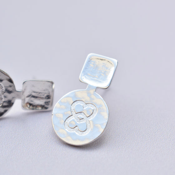 Boucles d'oreilles LUNA argentées