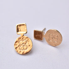  Boucles d'oreilles LUNA dorées