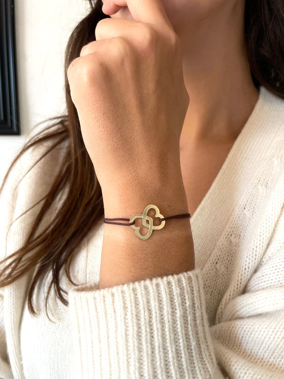 Bracelet Héraclès marron doré