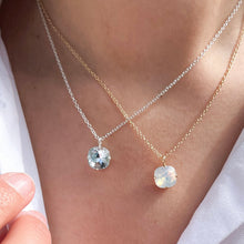  Collier ISIDORE | Cristal bleu azur argenté