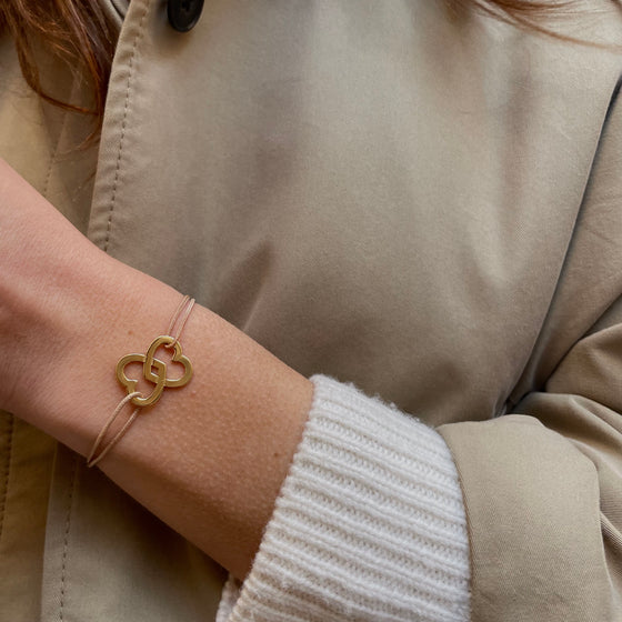 Bracelet HÉRACLÈS beige doré